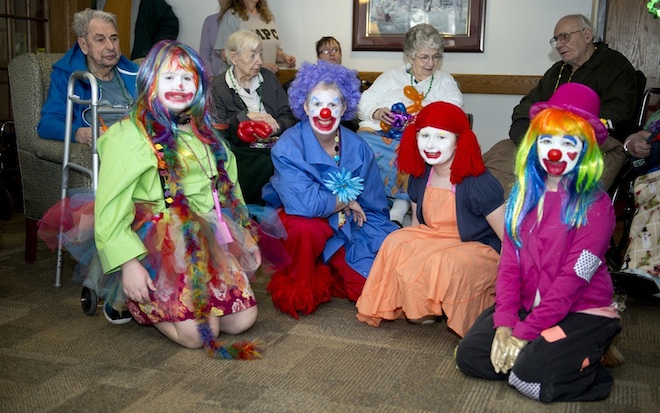 Lots of clowning around