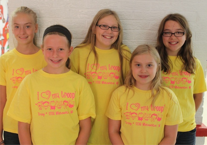 Have a slice of pizza for local girl scouts
