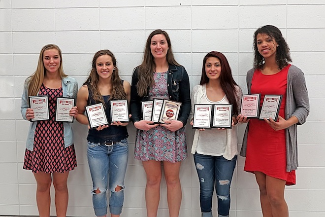 Lady Whippets honored at banquet