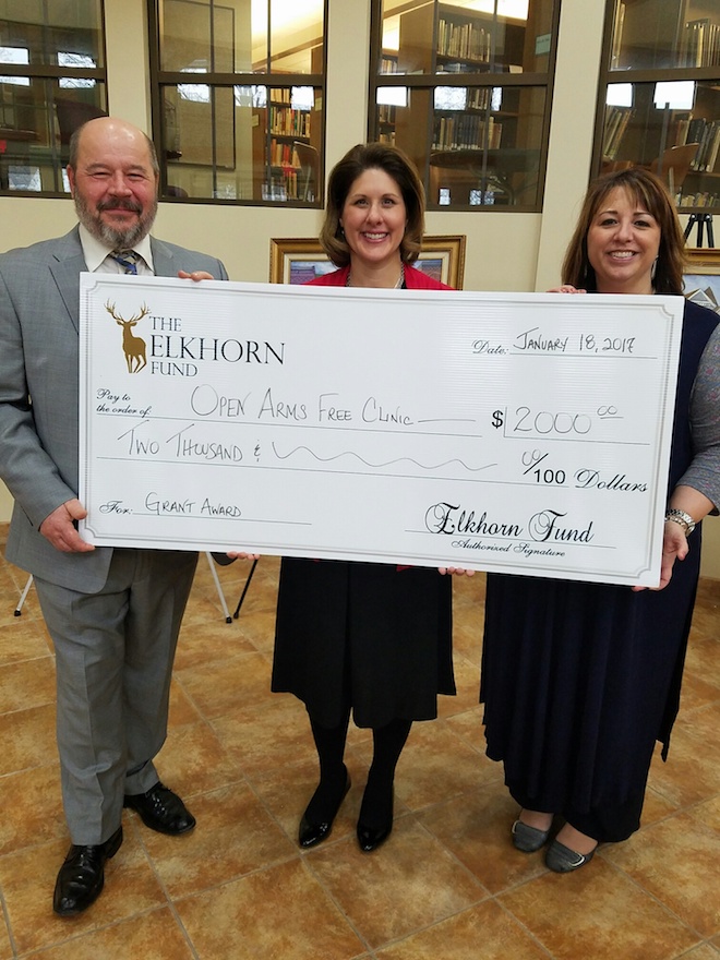 Open Arms Free Clinic receives grant