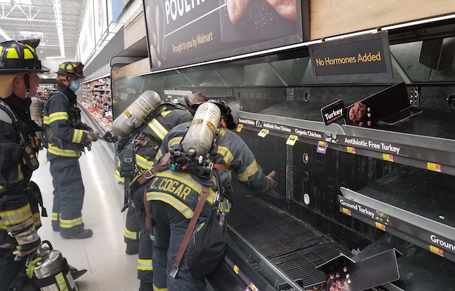 Fire causes evacuation